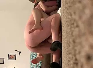 Blonde amateur handles monster cock with toys