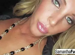 Samantha, why tease with your big tits?