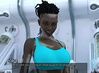 Helping Zara with huge tits in stranded space hentai