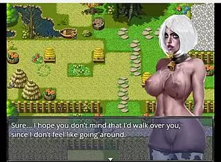 Look at her becoming a cow with big lactating tits!