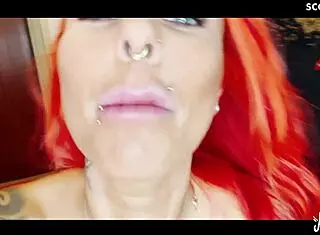 Anni angel narrates her solo masturbation session close to the camera