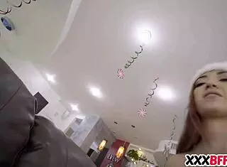 bff christmas party turns bisexual group sex with monster cock