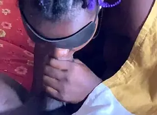 Early morning, my stepbrother gives glory with his big black cock