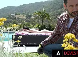 Devils Film features cute stepbae getting wet pussy fisted then asshole banged by monster cock