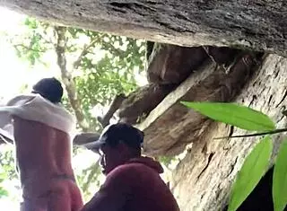 Sex on the beach with monster cock and big ass