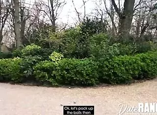 French Anal Hookup in Park Turns Into Cock Deep in Ass POV