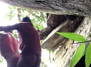 Sex on the beach with monster cock and big ass