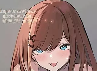 your hot maid brings a pleasant surprise in this hentai joi