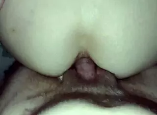 Homemade anal creampie for petite 18+ Tinder girl in doggystyle