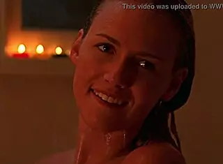 Tania saulnier in a sexy shower scene