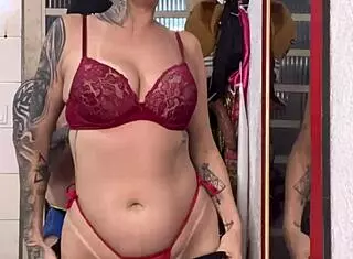 morning farting and pussy licking with tanned blonde