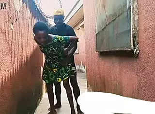 Hide and seek with neighbor's daughter leads to licking, kissing, and outdoor sex.