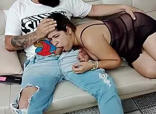 Massage To Stepmother Goes Too Far I Fuck Her Mouth And Fill It With Cum