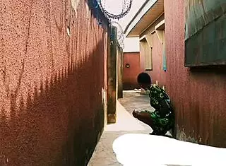 Hide and seek with neighbor's daughter leads to licking, kissing, and outdoor sex.