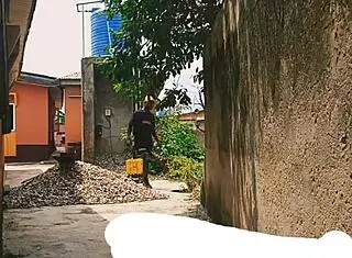 Hide and seek with neighbor's daughter leads to licking, kissing, and outdoor sex.