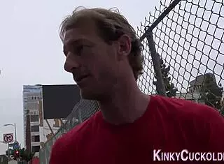 Cuckolding femdom babe with glasses