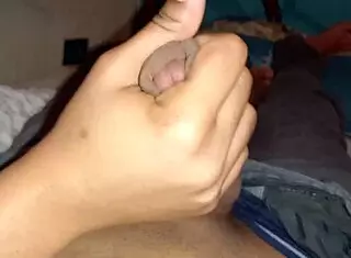 My neighbor bursts in to jerk me off! Then rides my cock with her huge ass until I cum!