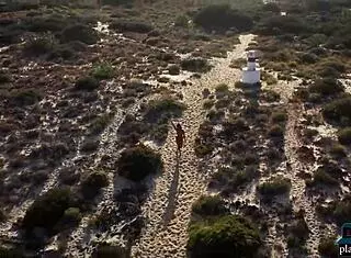 Angel Constance sunbathing outdoors with natural boobs