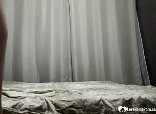 Naughty Babysitter Moans While Pleasuring Herself Alone