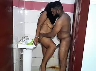 Bend over for big cock in bathroom