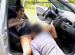 Wife Bent Over in Public Park for Deepthroat, Doggy Fucking, and Creampie with Stranger