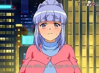 In this hentai anime, Gogo dances and masturbates in a casual japanese setting