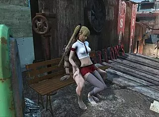 fallout 4 marie rose goes on a public outdoor sex adventure with fucking and anal