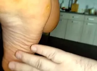 Stepbrother Licks Milf's Dirty Soles