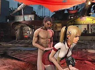 fallout 4 marie rose goes on a public outdoor sex adventure with fucking and anal