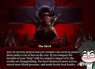 Gay man plays sex with devil in hell with deepthroat