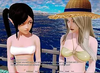 exploring the harem hotel in this anime game