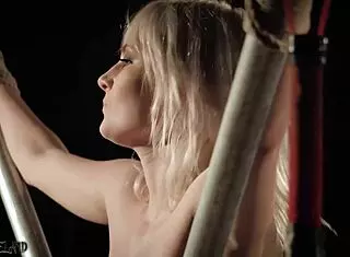 Naughty teen gets spanking and humiliation in bondage fuck!