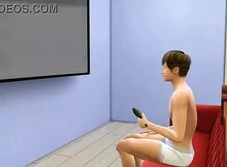 Japanese stepmom intensely shares bed with stepson, taking his monster cock.