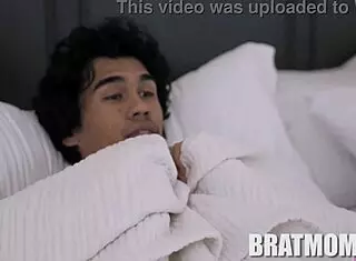 I watch petite stepmom rachael cavalli and saint james clean my dick with their big tits and ass in pov reality