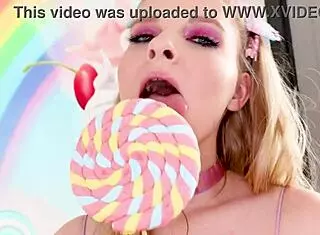 Harlow West Sucks Big Dick POV and Swallows Cum Load