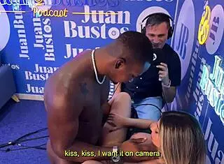 shaira surprised by big black cock on podcast