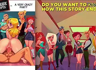 A Very Crazy Party Orgy With Sex Perverts Toons