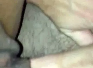 A sexy black woman gets a hard cock in her wet pussy