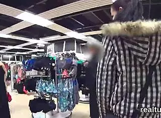 Charming Czech kitten seduced in mall for pov anal penetration