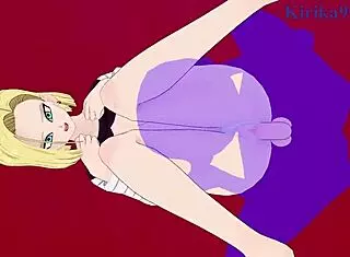 Android 18 and Videl engage in intense creampie sex