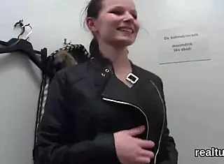 Charming Czech kitten seduced in mall for pov anal penetration