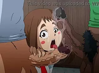 i love watching these petite teens deepthroat big black cocks in this hentai gangbang