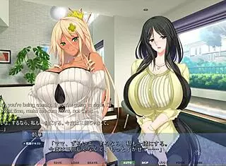 Dual step-sisters titfuck in harem route.