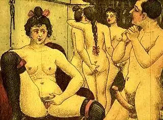 check out vintage erotic drawings