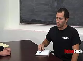 feeling the rough punishment on my twink's blue eyes in the garage