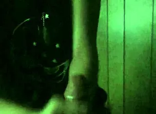 Girlfriend's cute petite friend gives handjob to cumshot