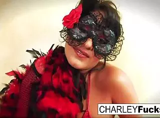 Charley Chase Masturbates In Sexy Lingerie And Stockings