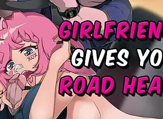 I suck your cock while you drive in this hentai roleplay asmr