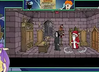 Witch Trainer Silver Part 17: Brunette Asian Cartoon Girl in Sexy Game Action