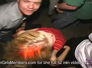 hot closeup club upskirts & wild tit flashing at the party